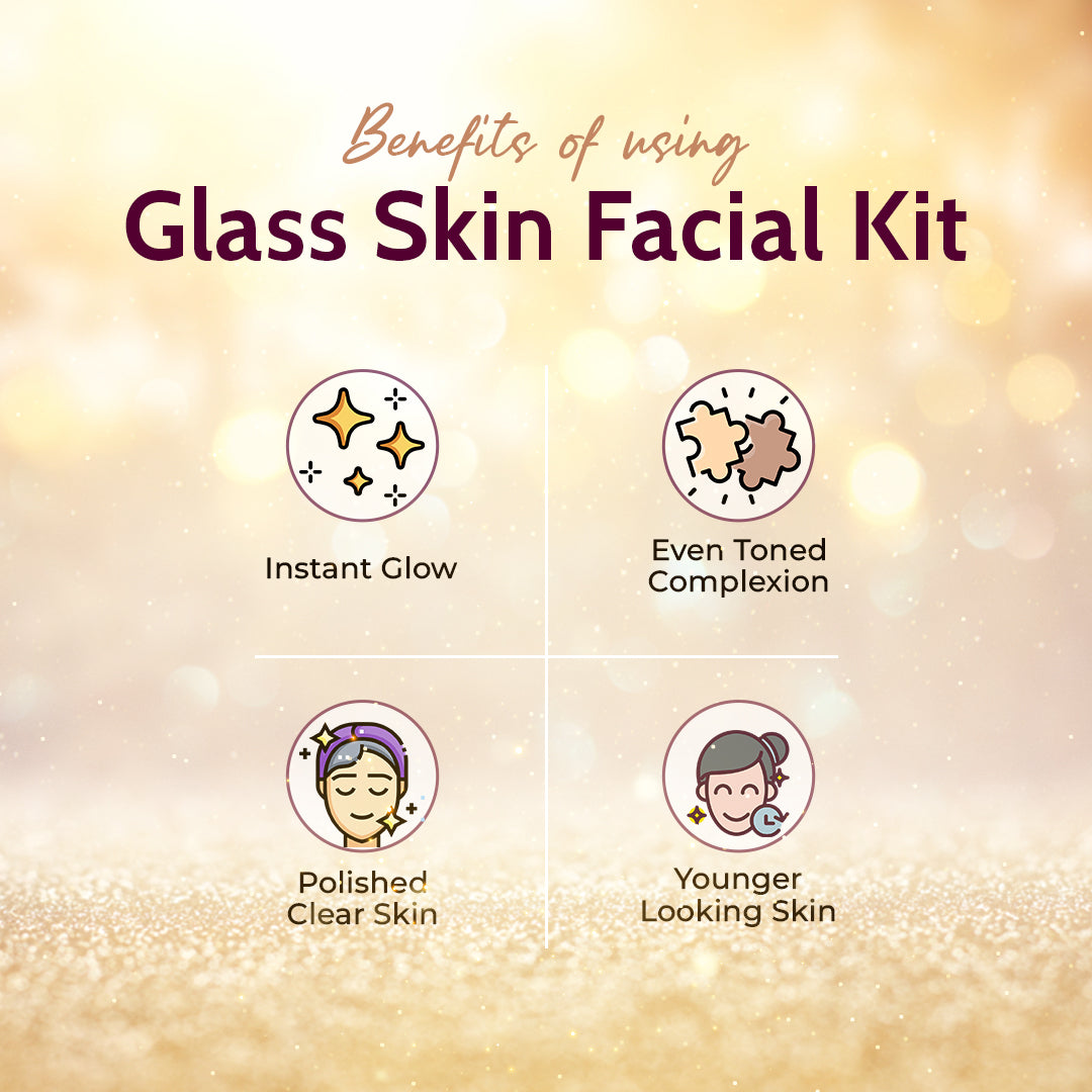 6 Step Ayurvedic Glass Skin Facial Kit | For Men & Women