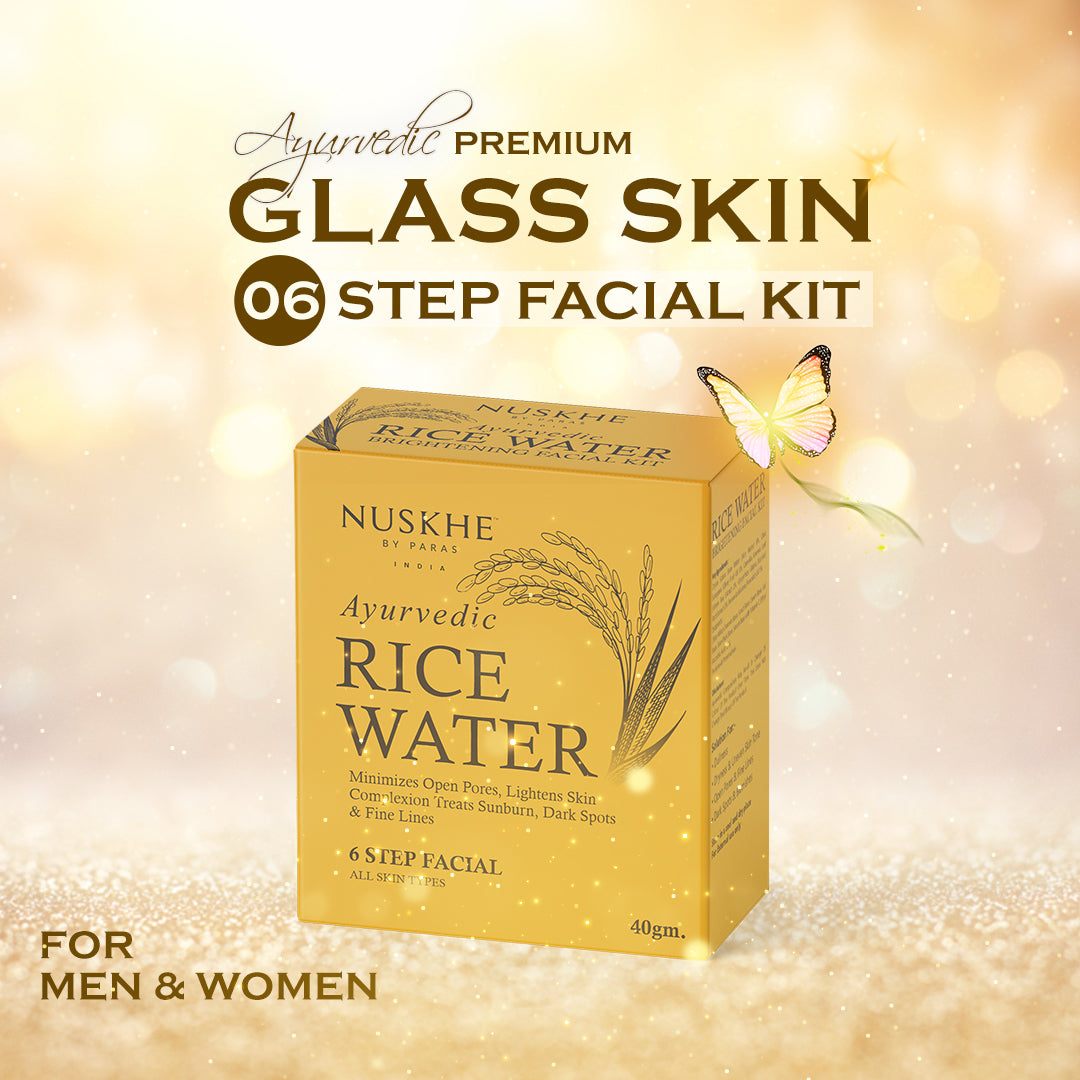 6 Step Ayurvedic Glass Skin Facial Kit | For Men & Women