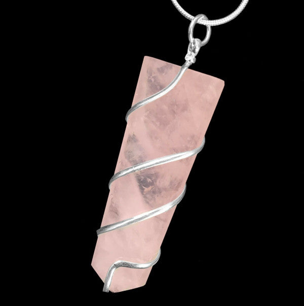 Rose Quartz Crystal (Pendant without chain)