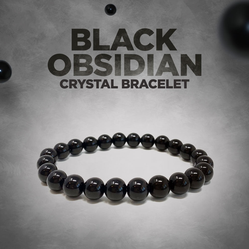 Black Obsidian Crystal Bracelet