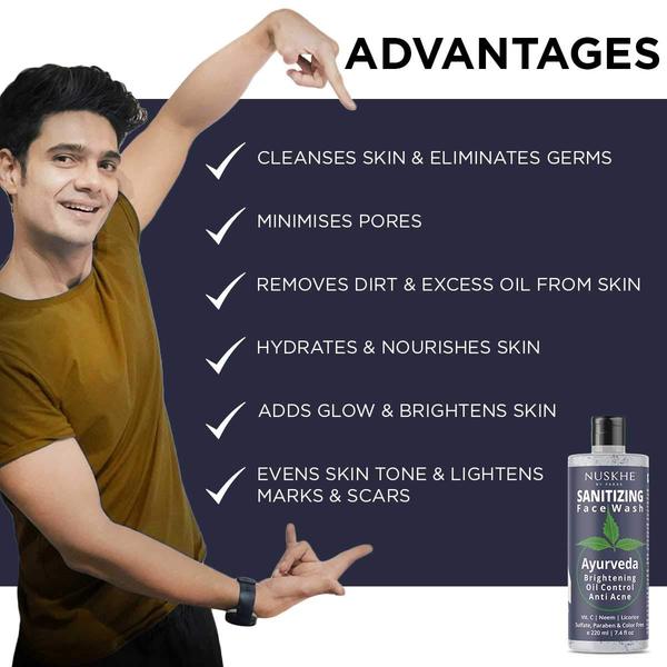 Sanitizing Face Wash