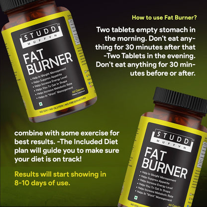 45 day FAT Burner Combo with FREE diet plan (Vegetarian!)